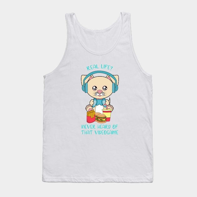 Real life, i am a gamer Tank Top by JS ARTE